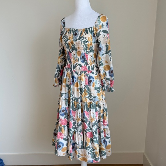 Baltic Born Floral Print Smocked Dress - Picture 3 of 5